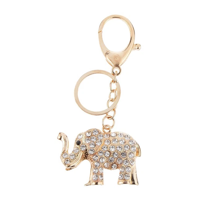 Portachiavi Con Grandi Orecchie Ciondolo Borsa Cristallo Diamante