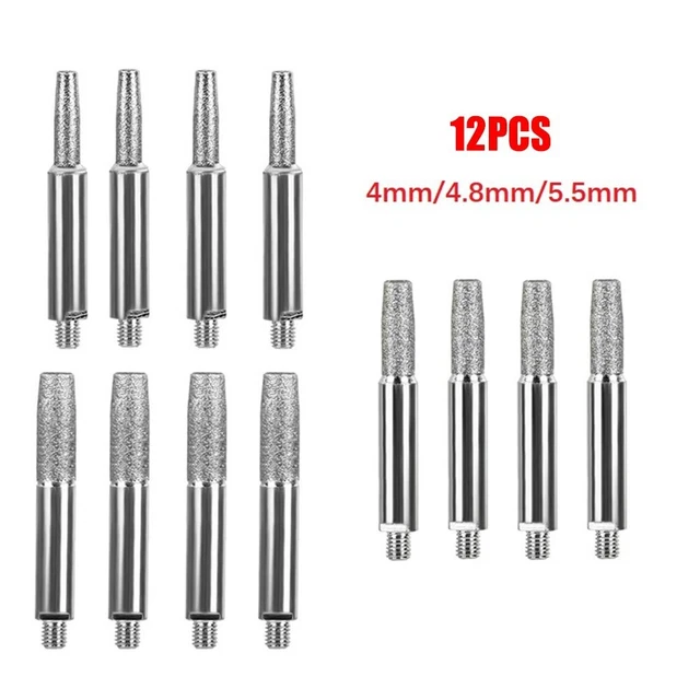 Tungsten Carbide Burrs for Chainsaw Chain Sharpening – Set of 12 Cutters