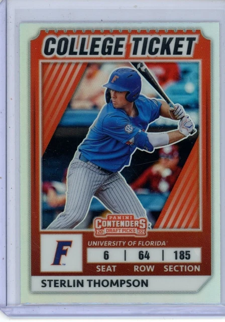 2022 Panini Elite Extra Edition College Tickets Optic Holo Sterlin Thompson #16