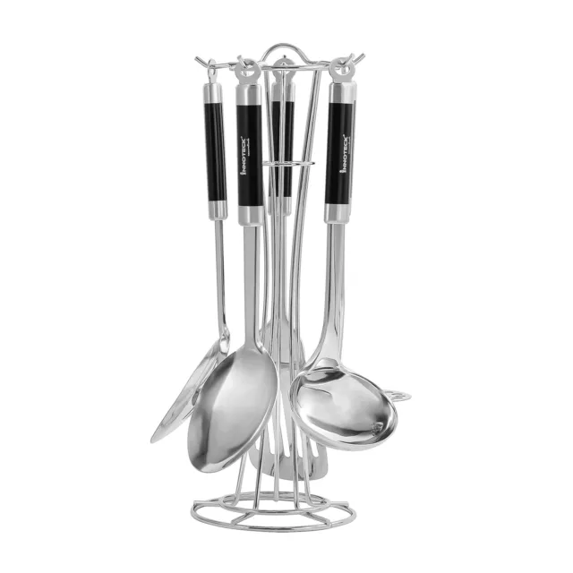 5pcs Cooking Utensil Set with Wire Holder