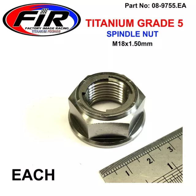 Titanium Rear Wheel Axle Spindle Nut 89-98 Yz 125 Yz 250 Yamaha 90185-18009-00