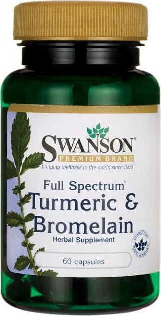 Curcuma & Broméline Curcuma FS Curcuma & Broméline 60 gélules Swanson