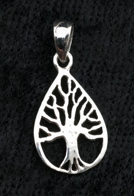 Pendentif Arbre De Vie En Argent 925 Massif - 3,8 G - 3,3 Cm - Référence W10 9993 - Neuf