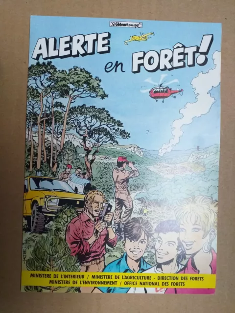 Alerte en forêt petite bd publicitaire par Bernard Dufossé comme neuf
