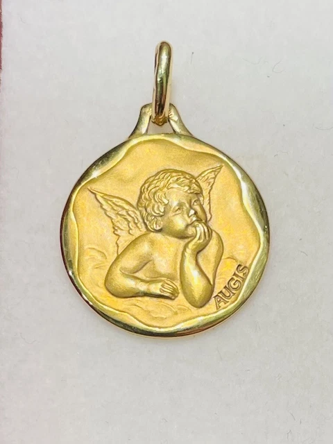 Médaille Ancienne En Or 18 Carats - Occasion, Pièce Vintage Or Pur