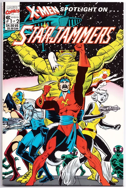 X-Men Spotlight On Starjammers #1-2 (1990, Marvel) Complete Set, High Grade! 2
