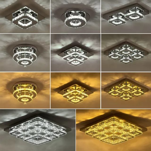 LED Ceiling Crystal Lights Luxury Chandelier Modern Pendant Lamps Kitchen Lights 3