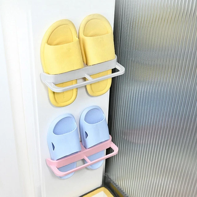 2pcs Space Saving Shoe Hanging Holder Plastic Shoe Organizer  Bathroom