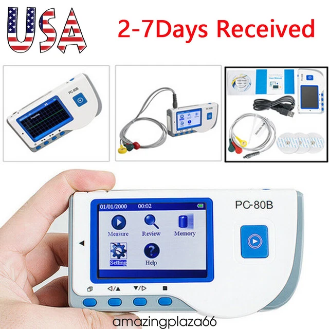 Carejoy PC-80B ECG EKG Detector Heart Rate Monitor Lead Wire Cable