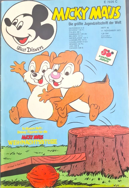 Micky Maus  Heft Nr.46 Z 1-2 mit GS+SB+Beilage1973 (145)