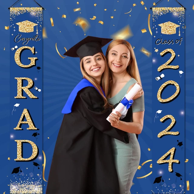 2024 GRADUATION DECORATIONS Class of 2024Blue and Gold Graduation