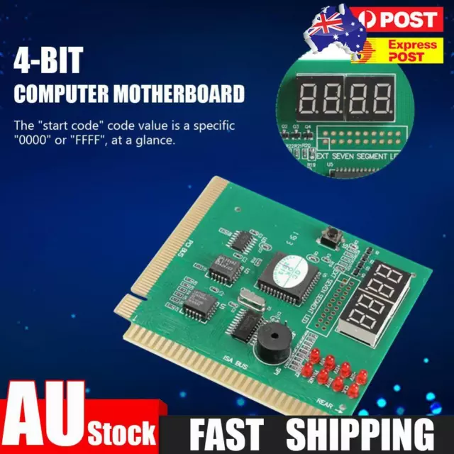 4-Digit PC Analyzer Computer Diagnostic Post Card Motherboard Fault Testers