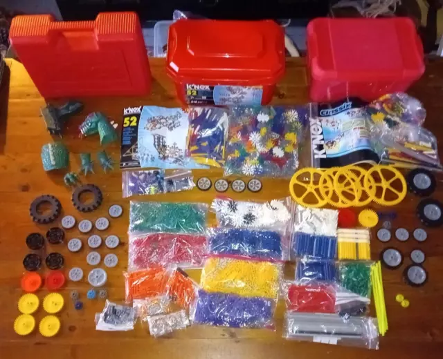 2X K NEX SET 52 Model Building Set 13465 618 Pieces Age 7