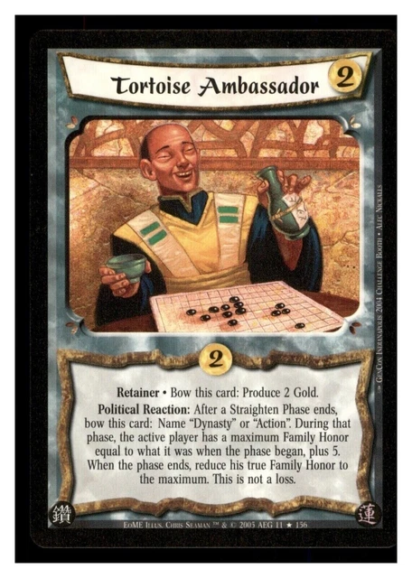 2005 Tortoise Ambassador 11/156 LO5R Legend of the Five Rings Trading Card CCG