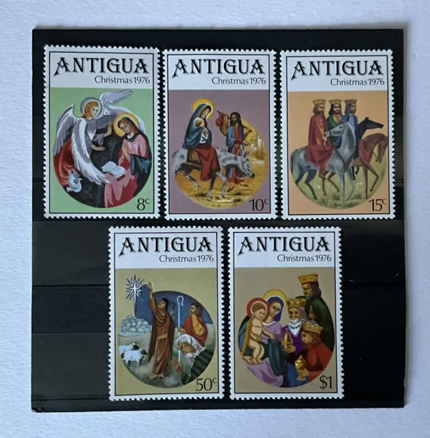 Antigua 1976 SG 514-518 ‘Christmas of 1976’ Set - MNH.