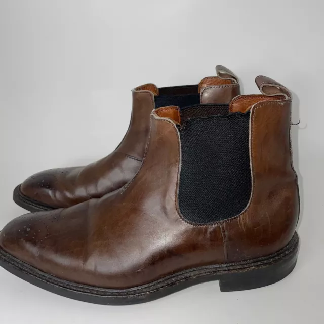 ALLEN EDMONDS HAIGHT Men s Brown Leather Chelsea Boots Size 9D USA 99.95 PicClick