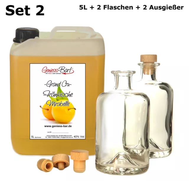 ALTER WILLIAMS CHRIST Birne 5 L & 2 Flaschen & 2 Ausgießer 40% Vol. Schnaps  EUR 141,20 - PicClick DE