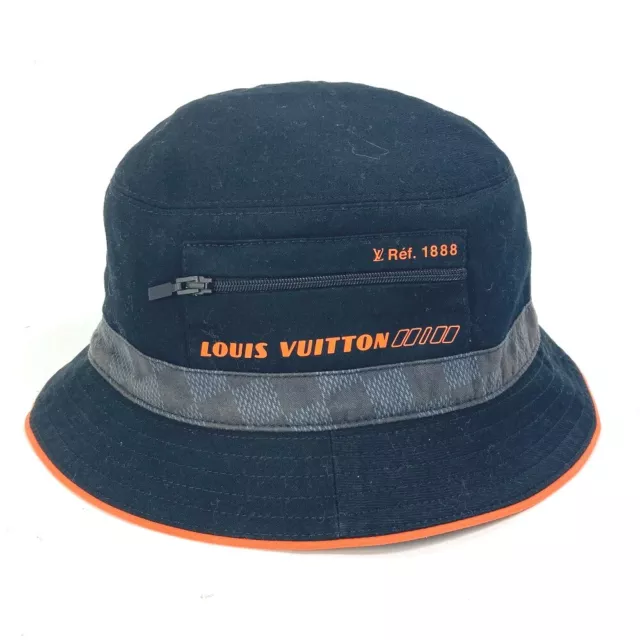LOUIS VUITTON Monogram Denim Transformable Bob Bucket Hat 58 Blue
