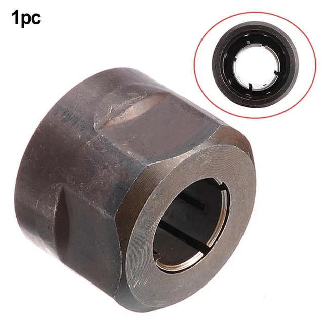 13MM Metal Collet Nut for Plunge Router Parts High Strength and Longevity Black