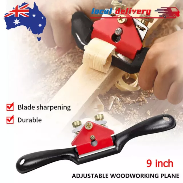 Adjustable Wood Craft Metal Blade Spoke Shave Hand Plane Woodworking Hand Tool
