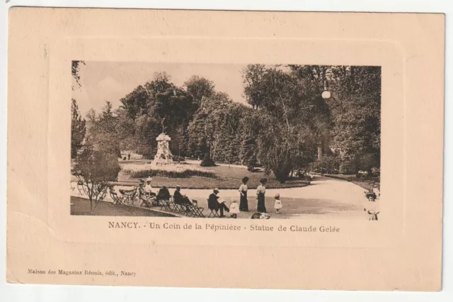 NANCY - CPA 54 - LA PEPINIERE - allée de la statue de Claude Gelée