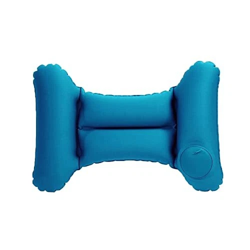 Inflatable Travel Pillow, Lumbar Support Air Pillow for Traveling Blue Reef