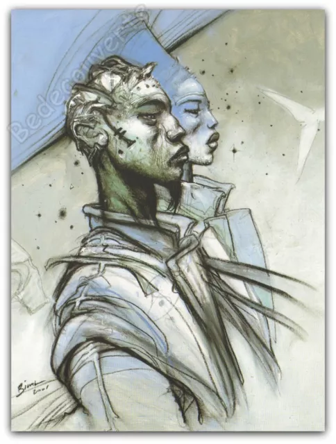 Affiche Image Enki Bilal An 2001 18x24 cm