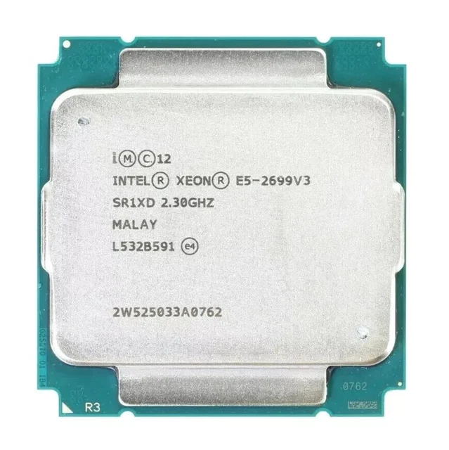 Intel Xeon E5-2699 V3 2.30 GHz 18-Core (SR1XD) CPU Processor Intel Xeon E5-2699 V3 2.30 GHz 18-Core (SR1XD) CPU Processor