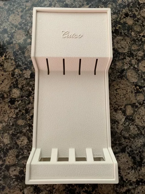 Cutco Steak Knife Holder Wall-Mount Rack or Drawer Tray #1745 White/Cream