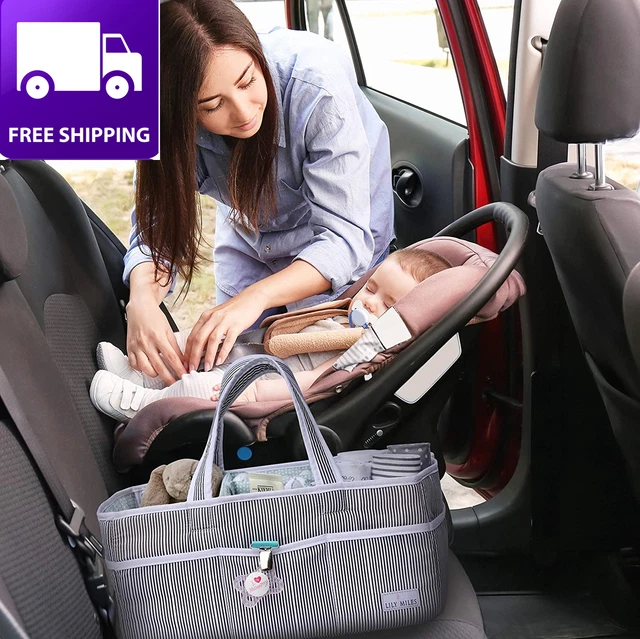 Baby Diaper Caddy - Large Organizer Tote Bag for Infant Boy or Girl - Baby Showe 6