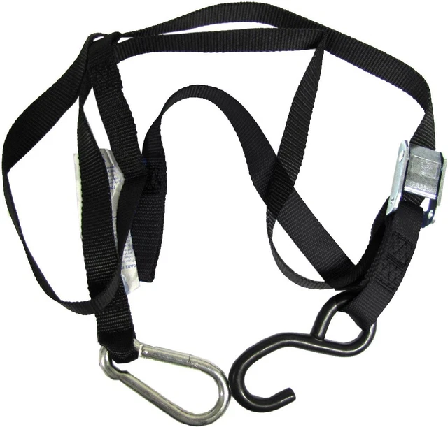 Cravatta larga 25 mm nera con gancio e coppia gancio a scatto