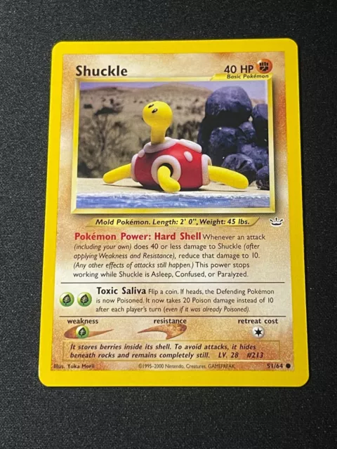 Shuckle┃51/64┃Neo Revelation┃Pokemon Card┃WOTC┃Common┃Near Mint