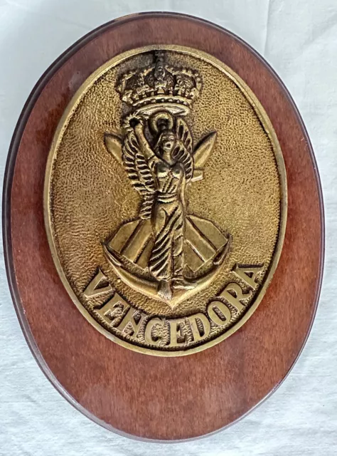 Crest Marina Militare Spagnola Pattugliatore Vencedora Ottone Recupero Navale