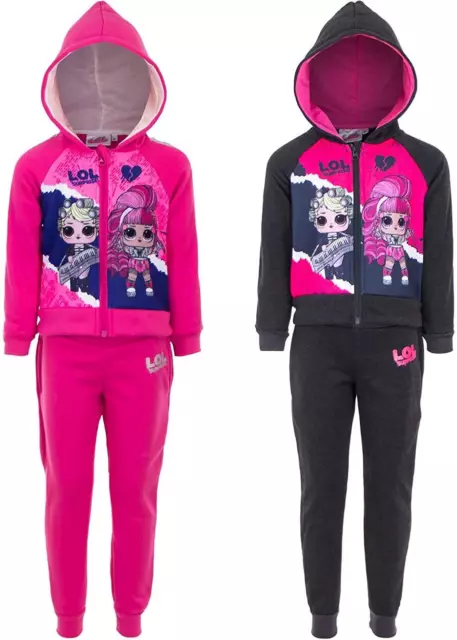 Girls HU1106 Lol Surprise Hooded Tracksuit / Jogging Set
