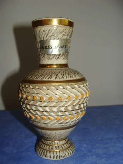 Ancien Vase En Gres D'art Signer Brisdoux  Et Numerote + 1 Gratuit