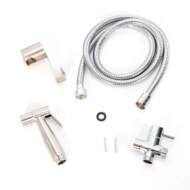 BIDET BRAUSE SET Schlauch + Halter Dusche Edelstahl Hand WC Duschkopf ...