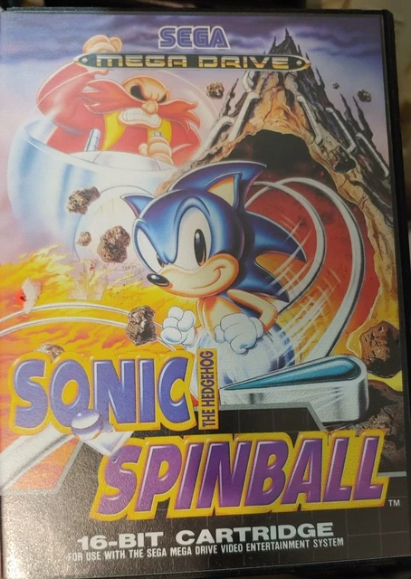 SONIC THE HEDGEHOG Spinball (1993) Sega Mega Drive (Modul Manual Box ...