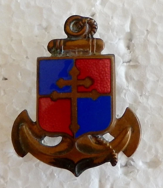 Insigne Ligue Maritime Et Coloniale - Marine AOF AEF Indochine - Vêtement Uniforme France