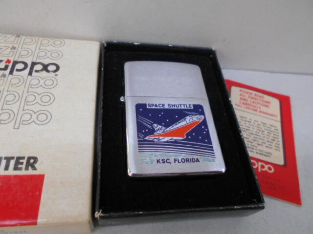 Zippo 1982 Space Shuttle Kentucky Space Center Oil Lighter w/ Box