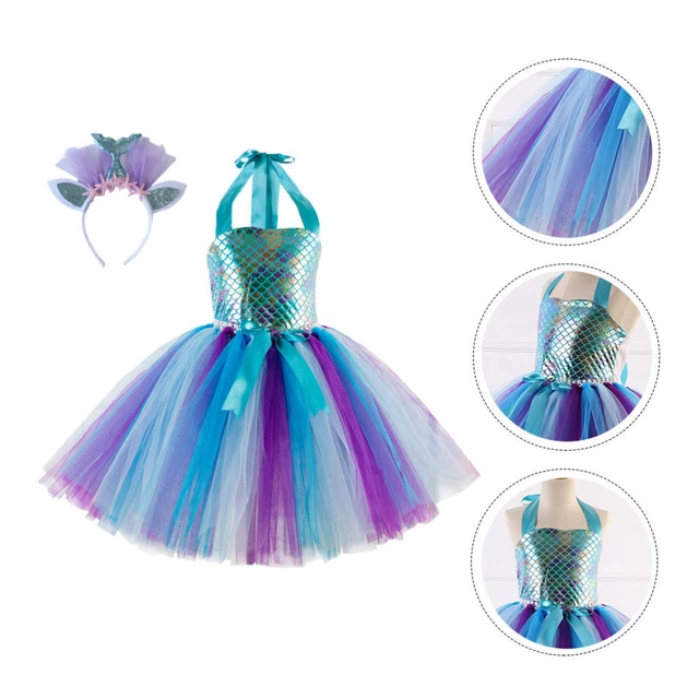 Set di costumi con gonna a maglie coda coda a filo abiti abiti per feste di