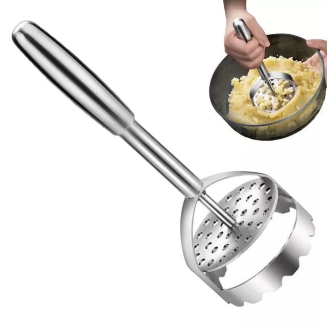 Potato Masher Kitchen Tool Heavy-Duty Manual Stainless Steel Potato Ricer Safe