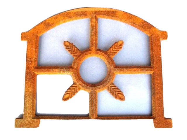 Fenster Gußeisen rostig Spin H.48x53cm vintage antik Deko Haus, Hof+Tor