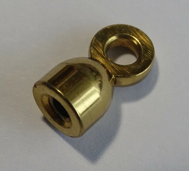 Attacco A Catena Per Orologio Comtoise – Ovale Aperto In Ottone Dorato – Kieninger, Germania