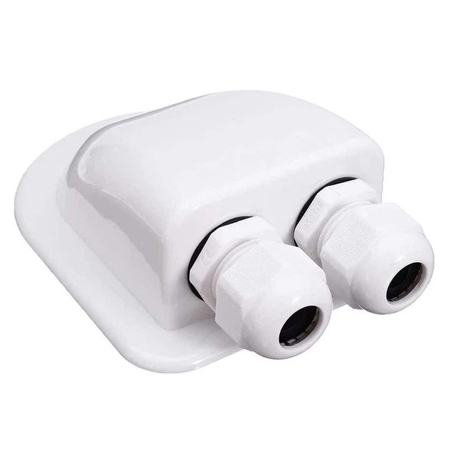 DOUBLE WIRE ENTRY Gland Box Solar Weatherproof Cable Entry Gland ...