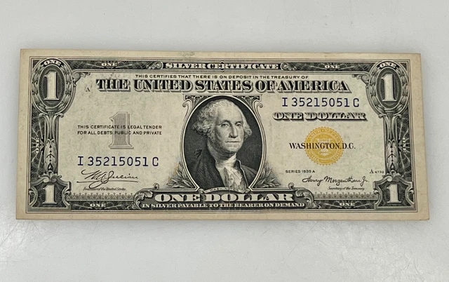 1935 F-2306 $1 North Africa WWII Emergency Issue Silver Certificate Dollar Note