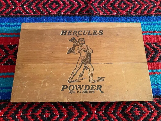 hercules powder dynamite co. box piece, used,