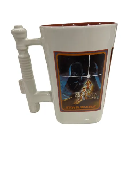 Star Wars Christmas Mug Light Saber Candy Cane Coffee Cup 