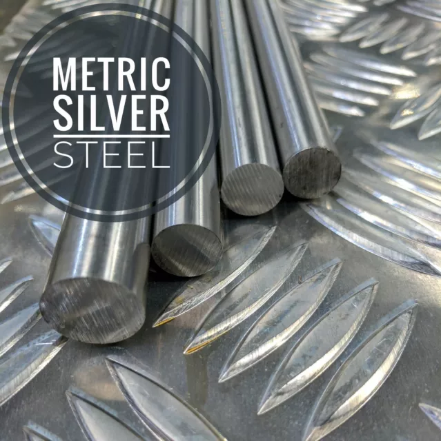 Silver Steel Bar Metric Ground Shafting  1mm To 50mm