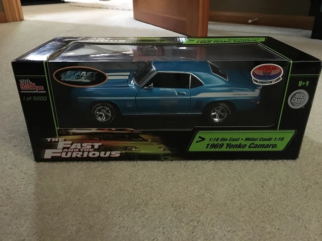 FAST AND FURIOUS ERTL 1969 Camaro Yenko 1/18 Racing