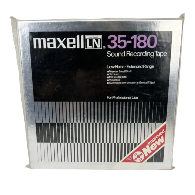 Maxell Empty Reel MR-10 Sound Recording Tape Metal 267MM 10Inch